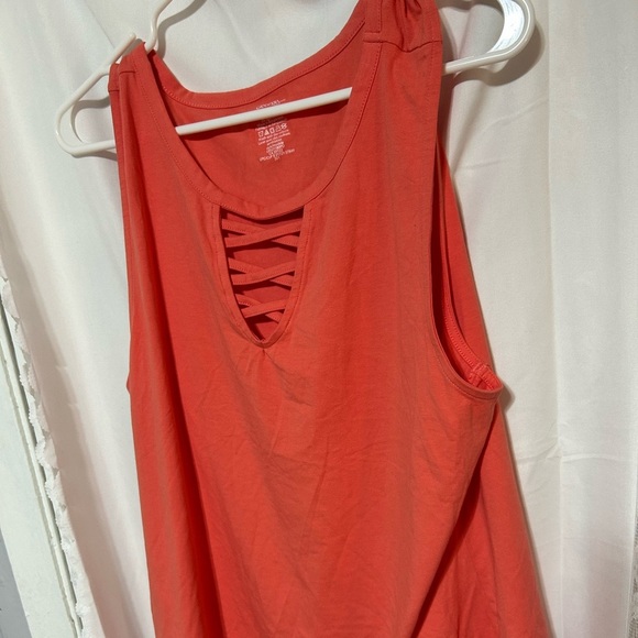 One  Orange and  one Gray Tank Top- orange is a George 3x- - Picture 8 of 13